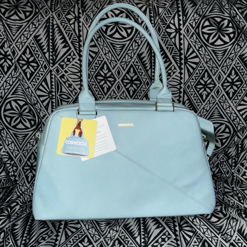 Corkcicle Lucy Cooler Bag Seafoam NWT - 18 can capacity no detachable strap